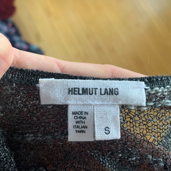 Black and gray Helmut Lang sweater - Picture 3 of 3